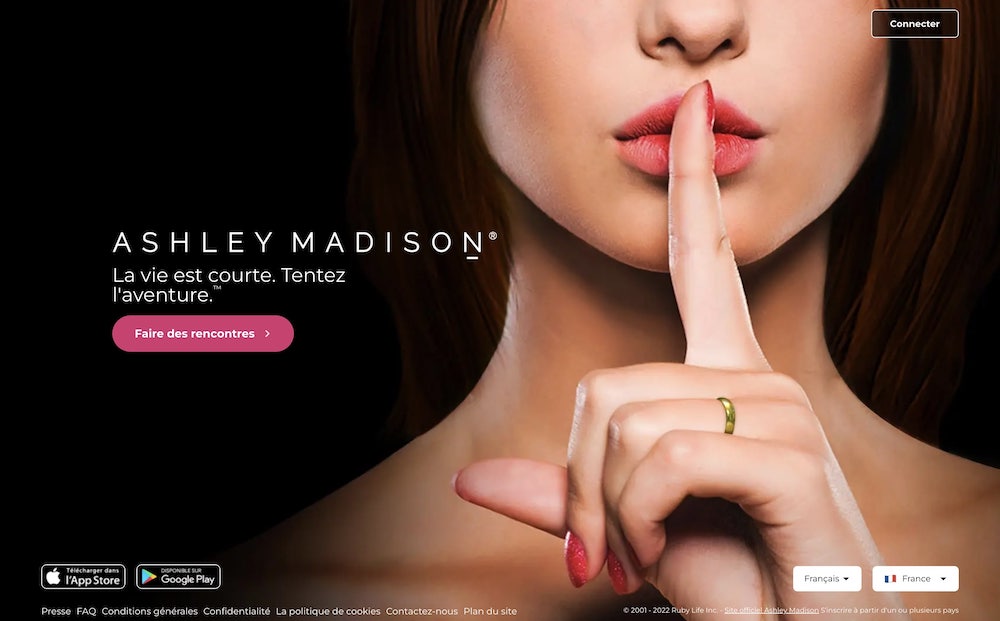 Ashley Madison : le site de rencontre pour les personnes mariées à la recherche d'aventure